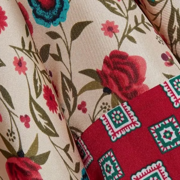 Ayeon Open-Back Floral-Print Silk-Twill Mini Shirt Dress - Picture 3 of 4